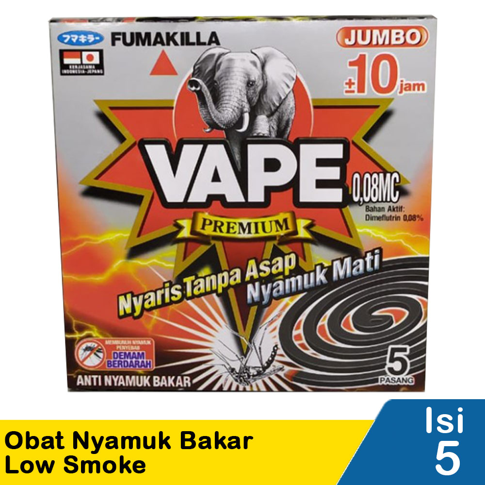 Vape Obat Nyamuk Bakar Fumakilla 5's Low Smoke | KlikIndomaret