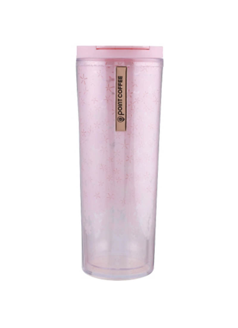 Point Coffee Double Wall Tumbler Pink Klik Indomaret