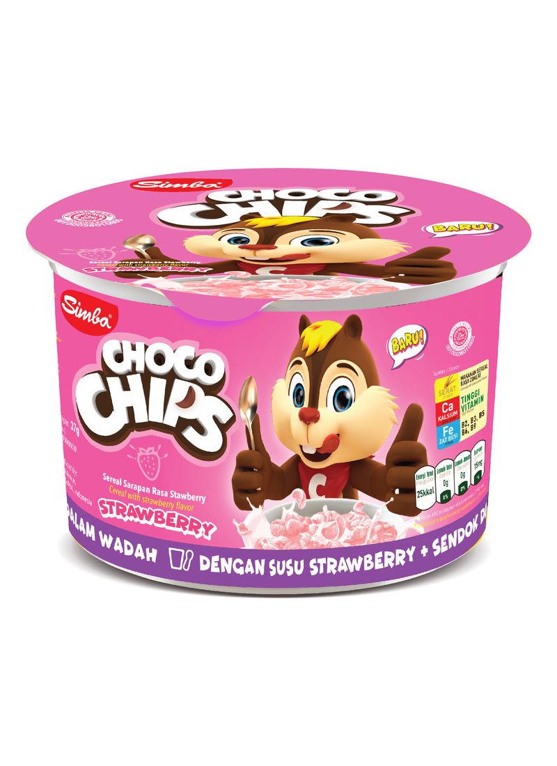 Simba Cereal Choco Chips Strawberry 34G | Klik Indomaret