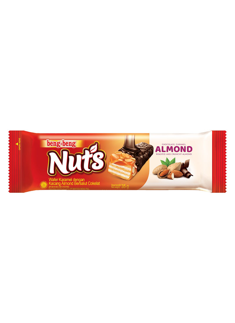 Beng-Beng Wafer Chocolate Nuts Almond 35g KlikIndomaret