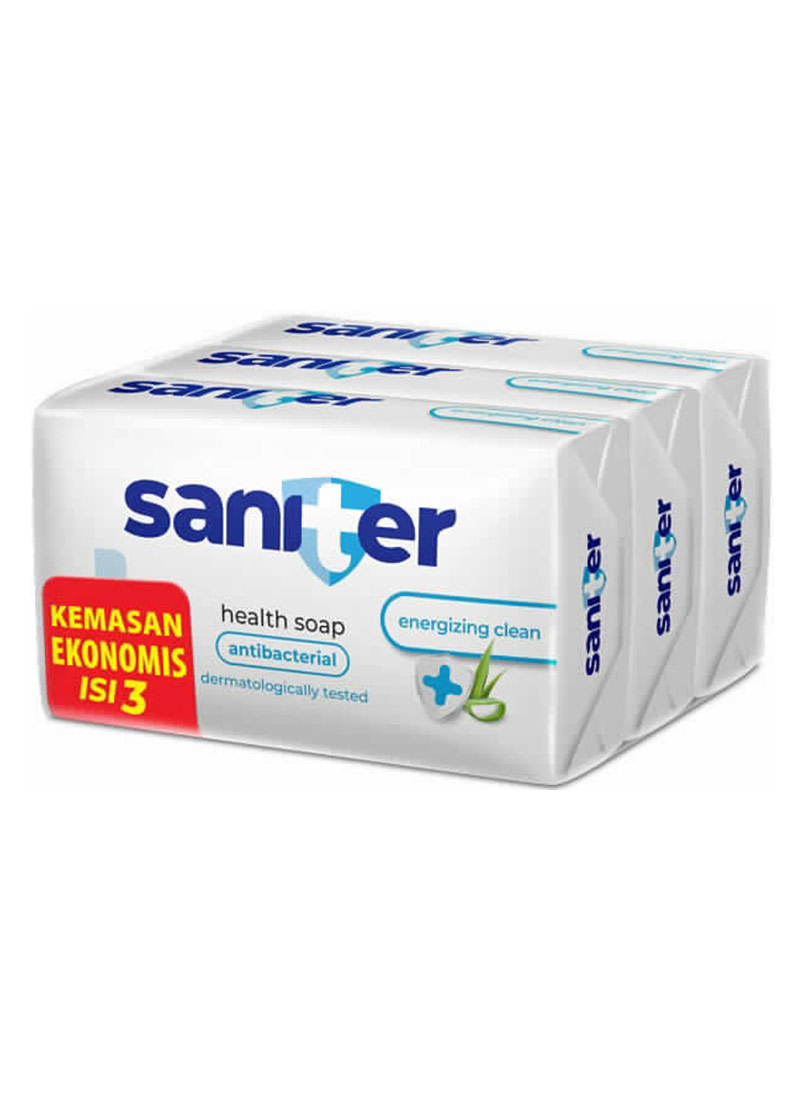 Saniter Sabun Mandi Anti Bakteri Energizing Clean 3X105g | KlikIndomaret