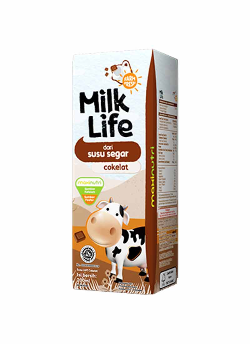 Milk Life Susu Cair Uht Chocolate 200Ml | KlikIndomaret