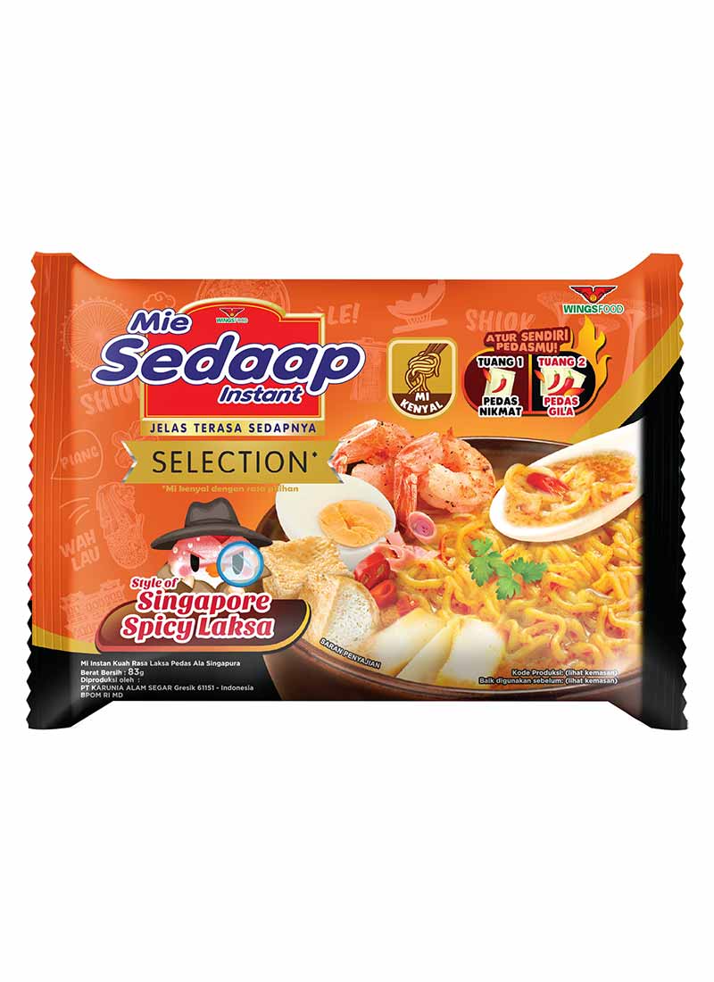 Sedaap Mie Instant Singapore Spicy Laksa 83G | KlikIndomaret