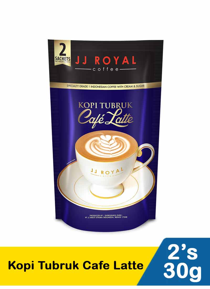 Jj Royal Kopi Tubruk Cafe Latte 2X30g | KlikIndomaret
