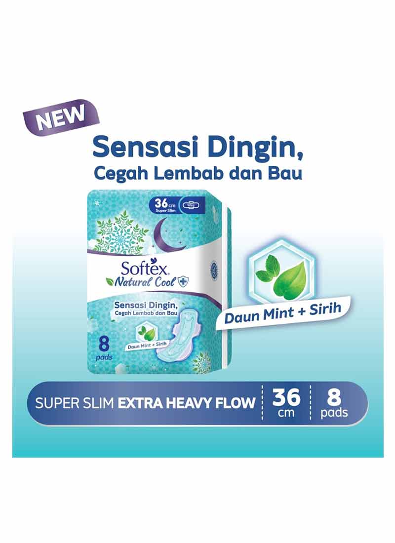 Softex Pembalut Natural Cool 8 S Wing 36cm Klik Indomaret softex-pembalut-natural-cool-8-s-wing-36cm-klik-indomaret