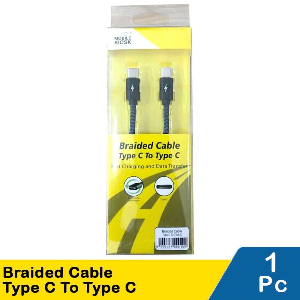 Mobile Kiosk Braided Cable Type C To Type C | Klik Indomaret