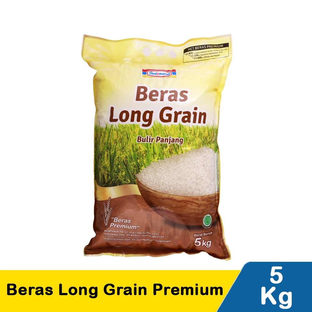 Indomaret Beras Long Grain Premium 5Kg | KlikIndomaret