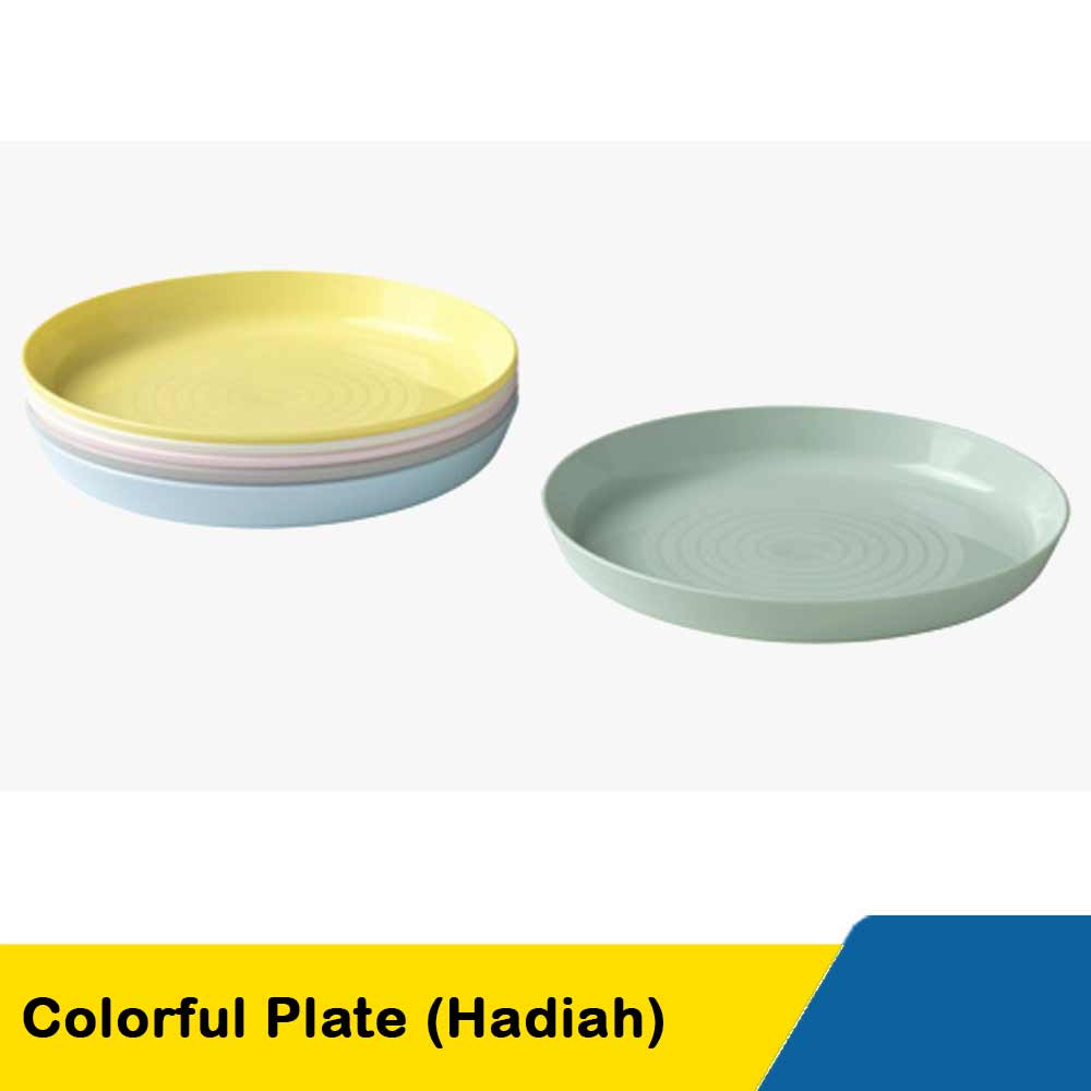 S Colorful Plate Hadiah Klik Indomaret