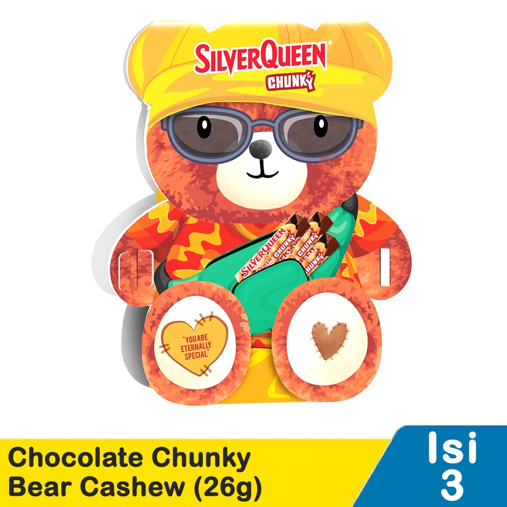 Silver Queen Chocolate Chunky Valentine Cashew 3X30G | Klik Indomaret