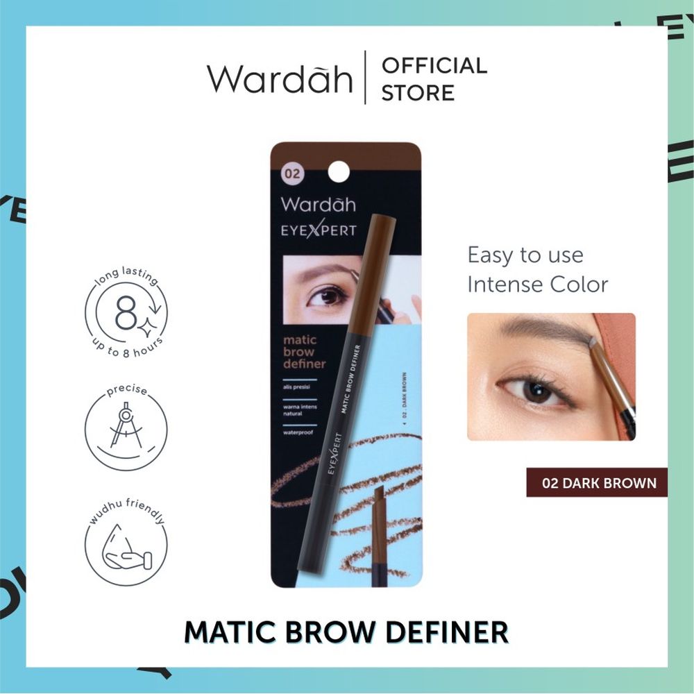 Wardah Eyexpert Matic Brow Definer Dark Brown G Klik Indomaret