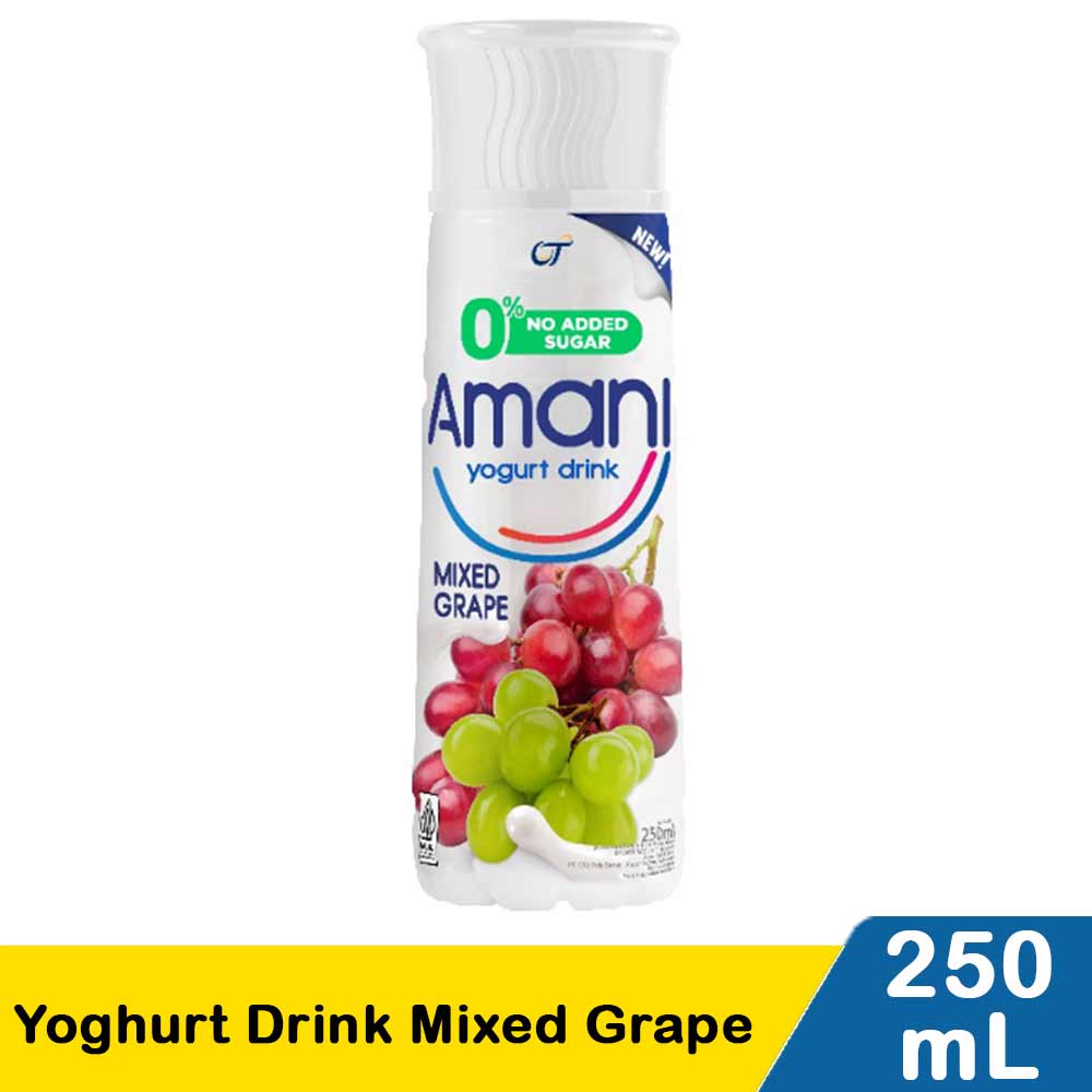 Amani Yogurt Drink Mixed Grape 250mL | Klik Indomaret