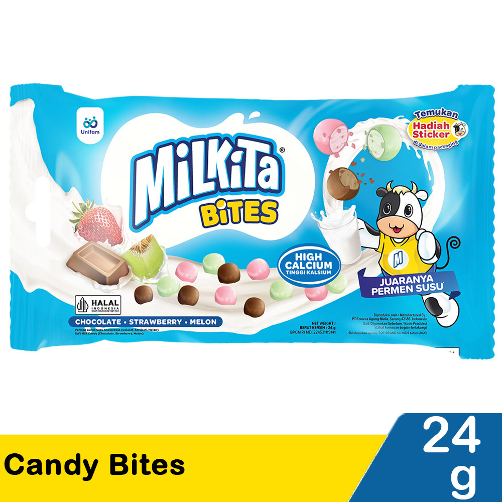 Milkita Candy Bites 24G Klik Indomaret