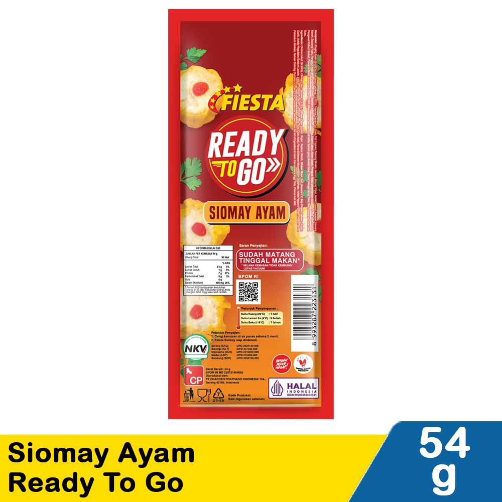 Fiesta siomay ayam ready to go 54g klik indomaret