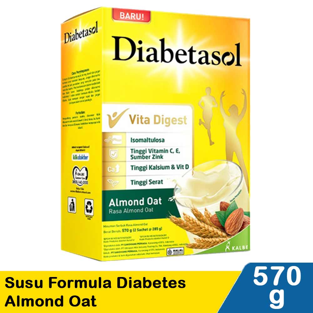 Diabetasol Susu Formula Diabetes Almond Oat 570g Klik Indomaret