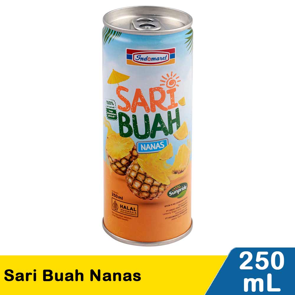 Indomaret Sari Buah Nanas 250mL | Klik Indomaret